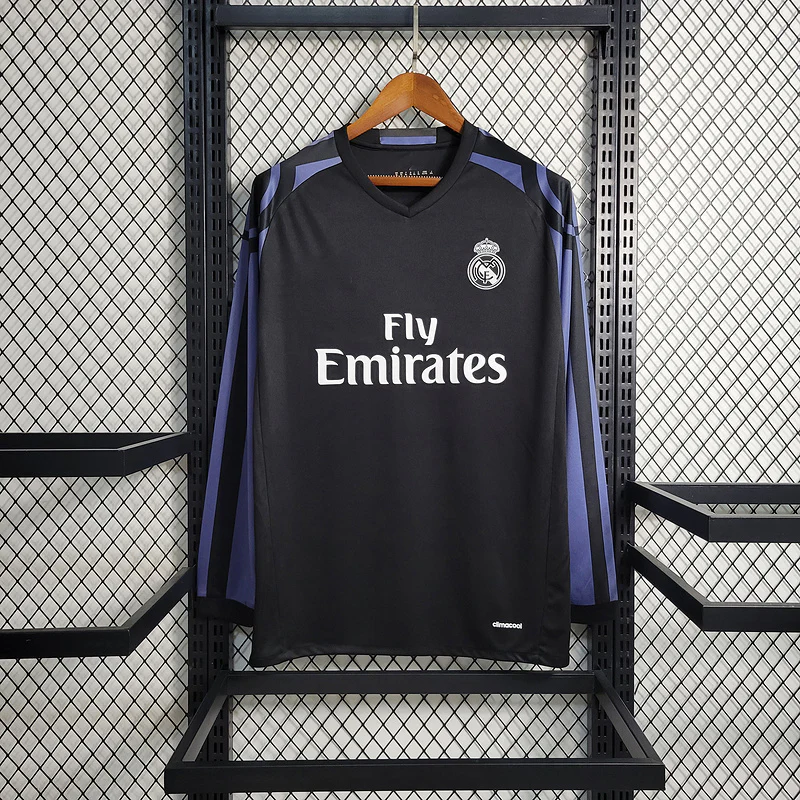2016-17 Real Madrid Second Away Long Sleeve S-XXL