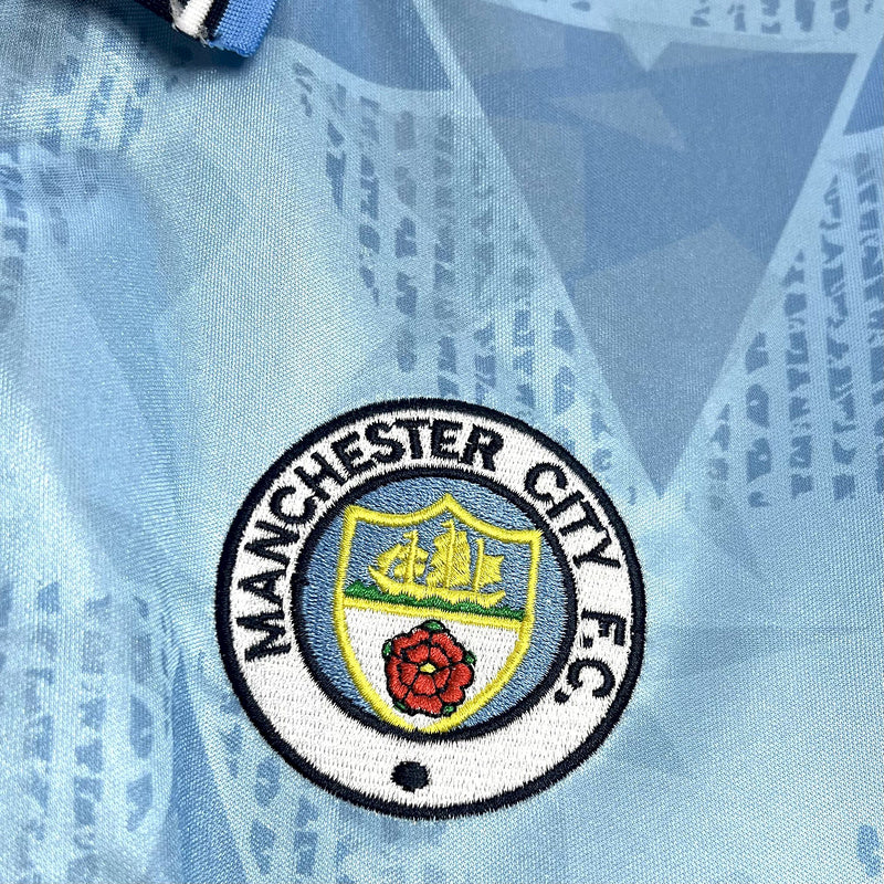1989-97 Manchester City Away Retro S-2XL - Image 3