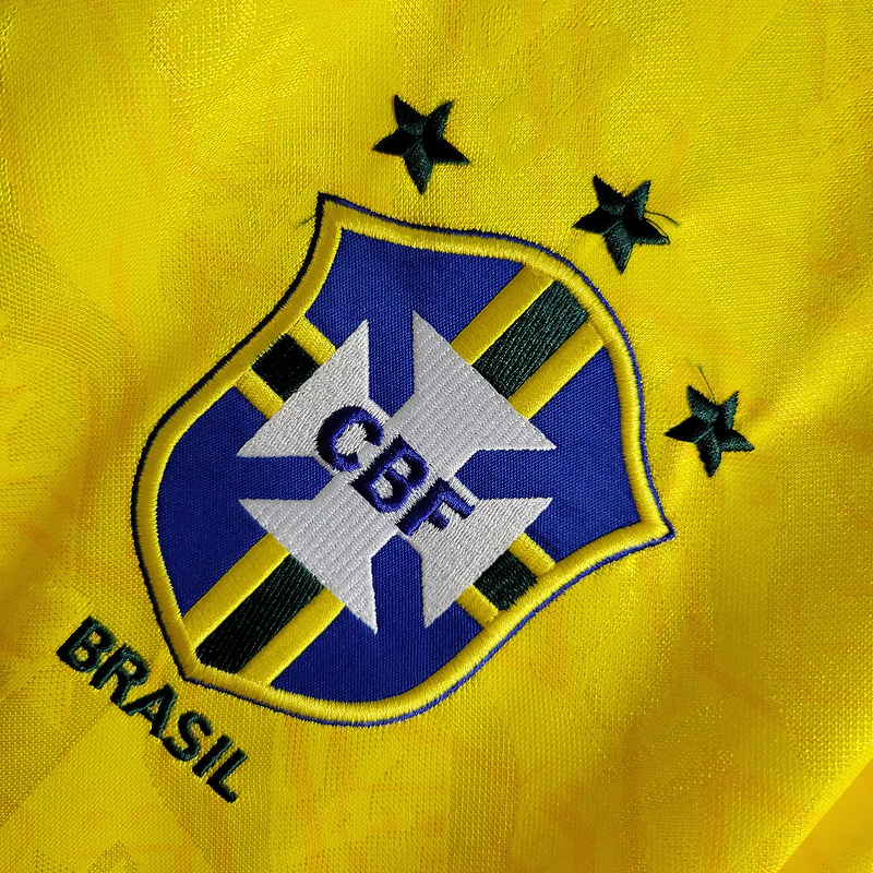 1991-93 Brazil Home Retro S-XXL - Image 4