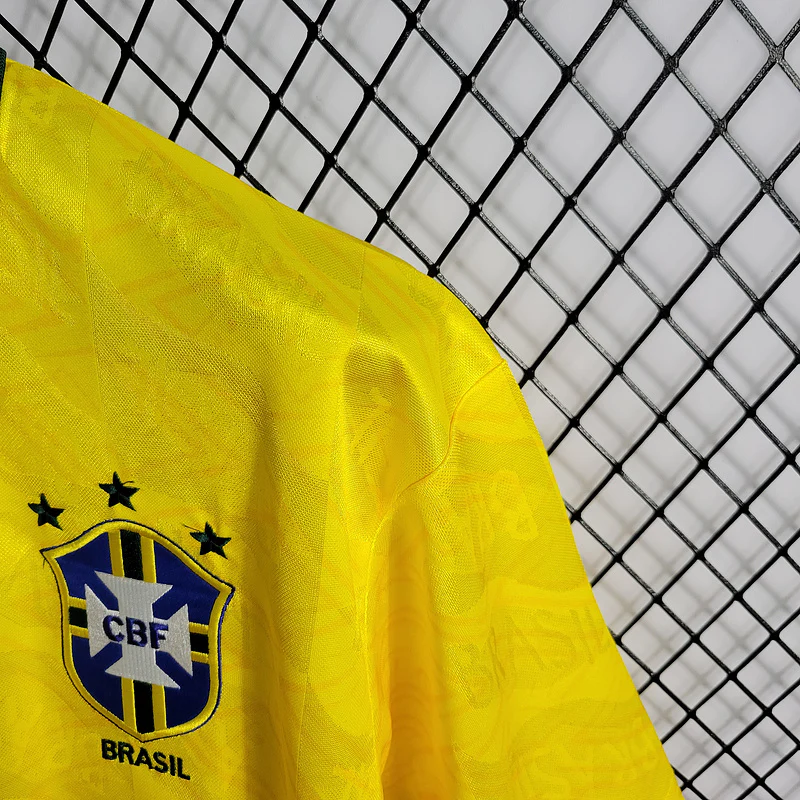 1991-93 Brazil Home Retro S-XXL - Image 5