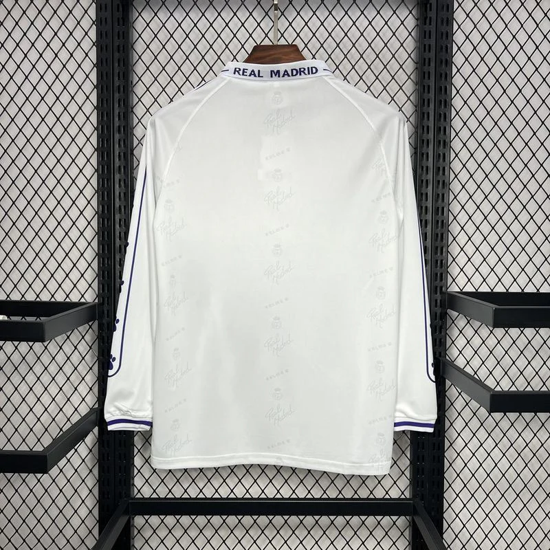 1994-95 Real Madrid Home Long Sleeve S-2XL - Image 3