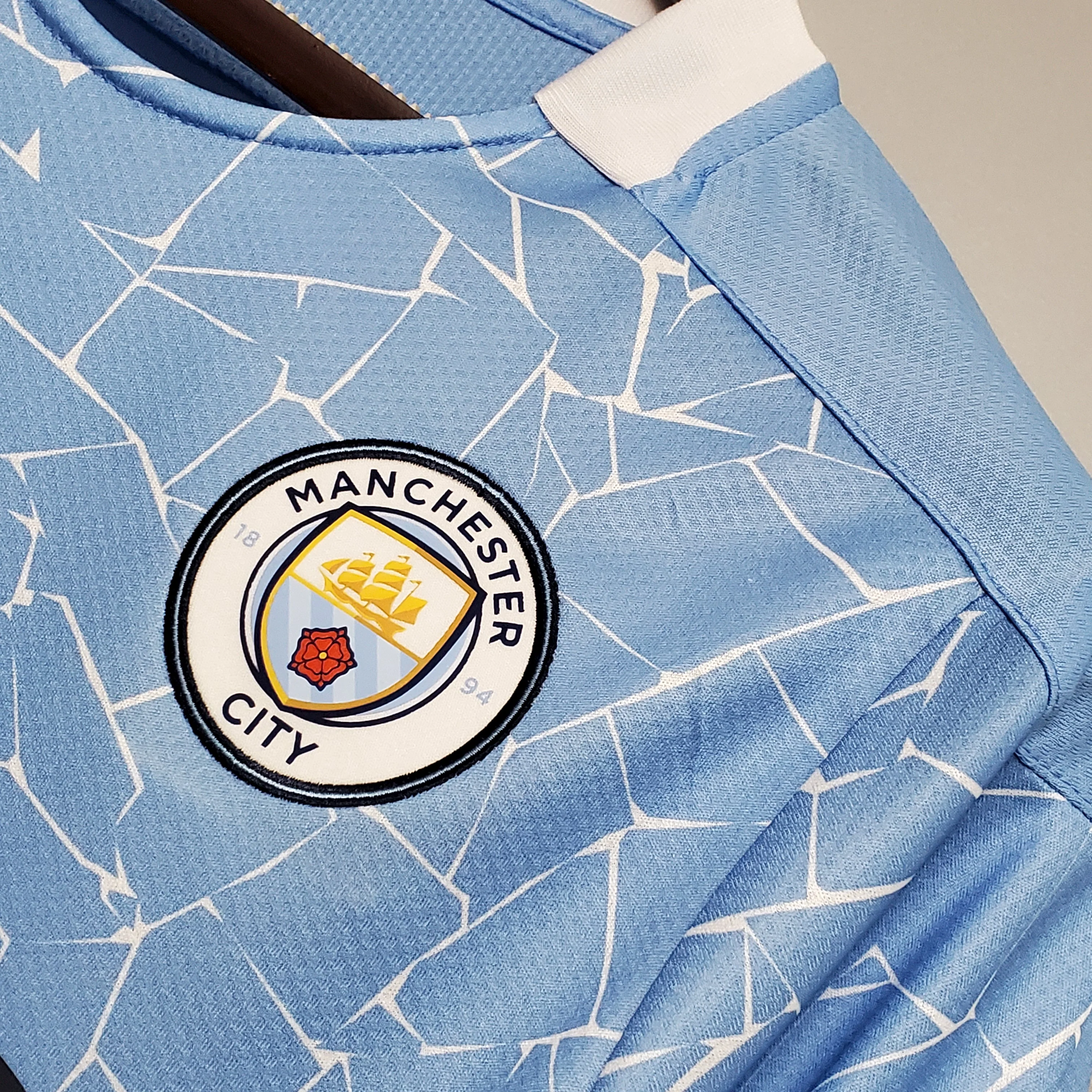 2020-21 Manchester City Home Retro S-2XL - Image 3
