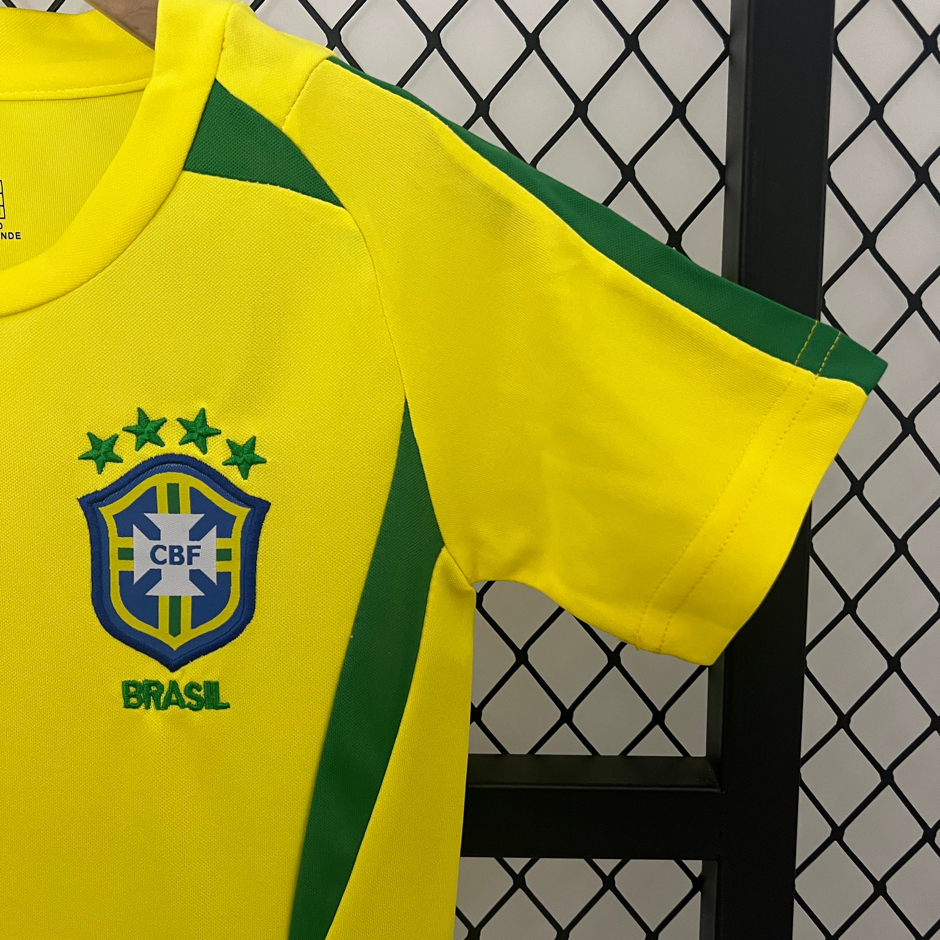 2002 Brazil Home Retro KIDS SIZE 16-28 - Image 3