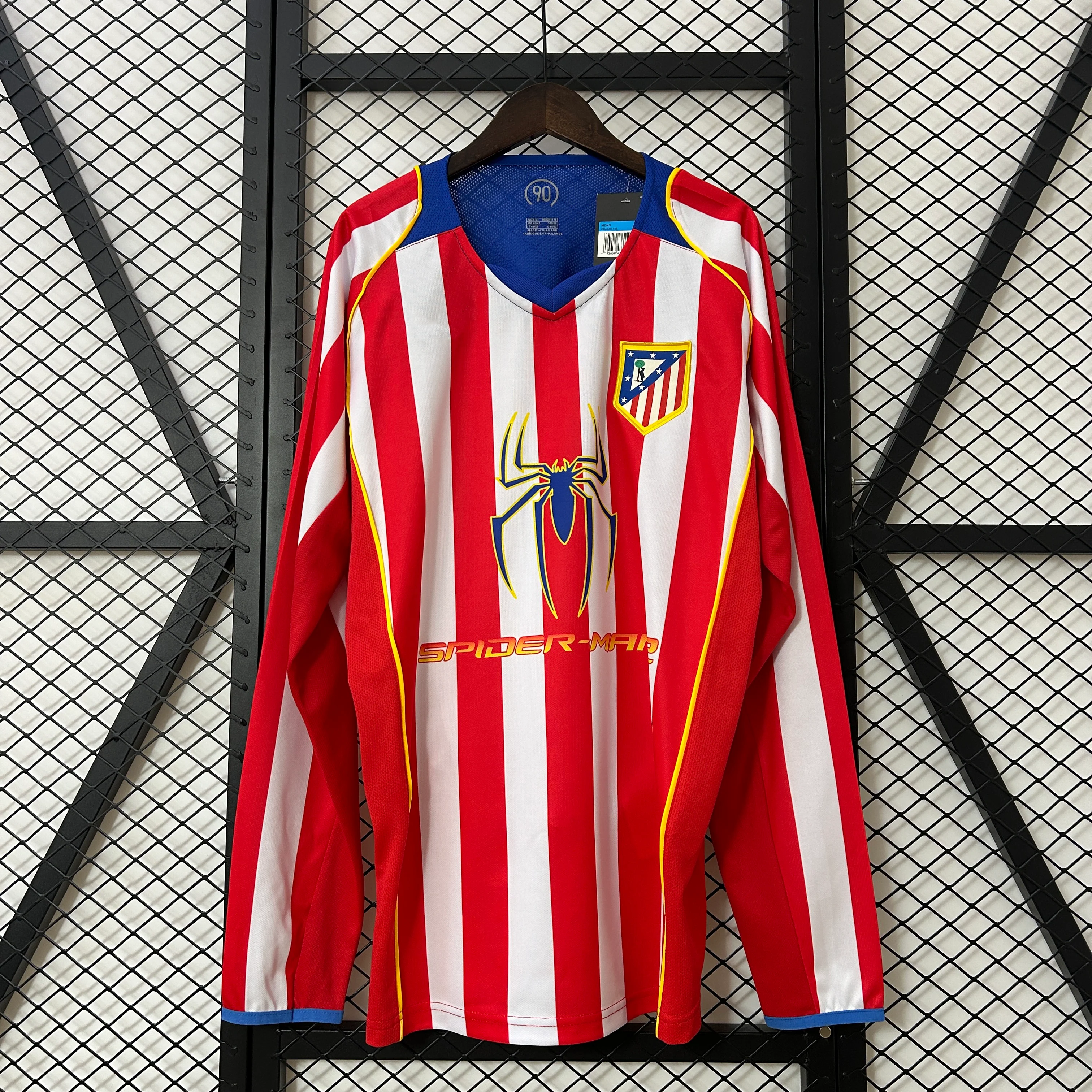 2004-05 Atletico Madrid Home Long Sleeve S-2XL