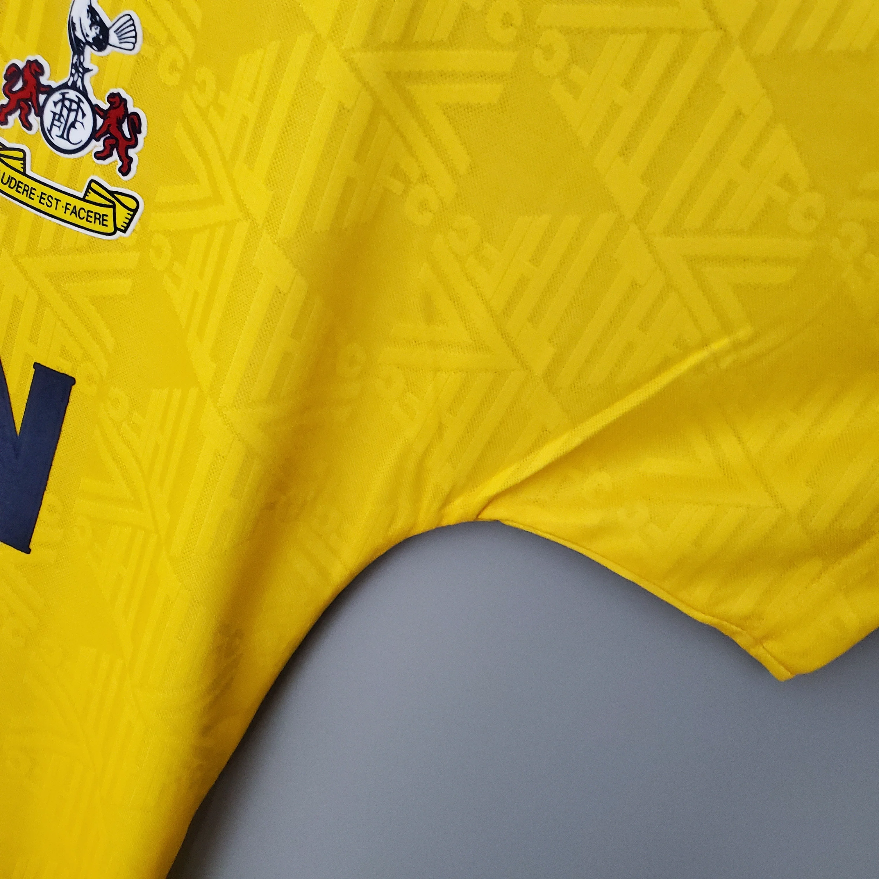 1992-94 Tottenham Away Yellow Retro S-2XL - Image 4