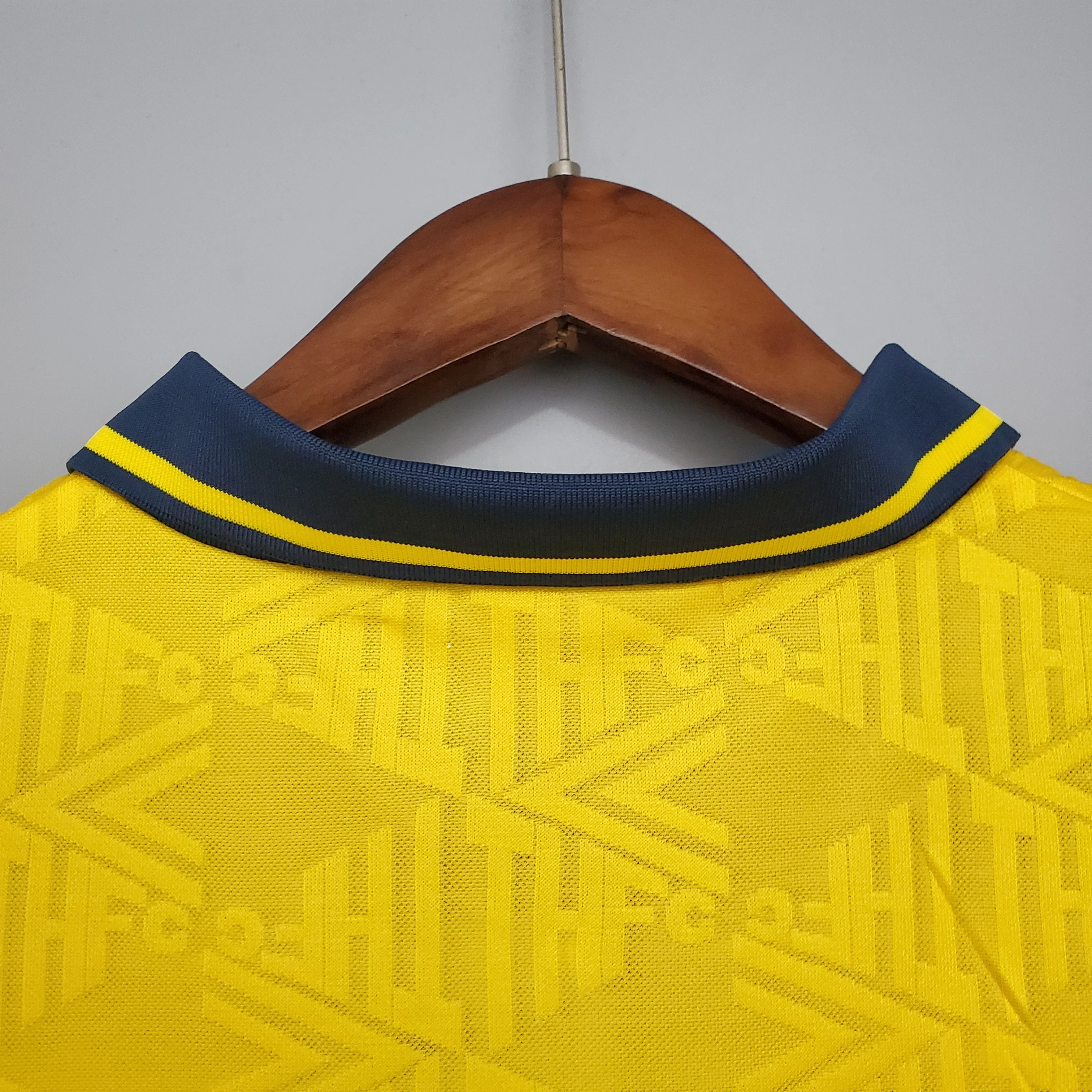 1992-94 Tottenham Away Yellow Retro S-2XL - Image 5