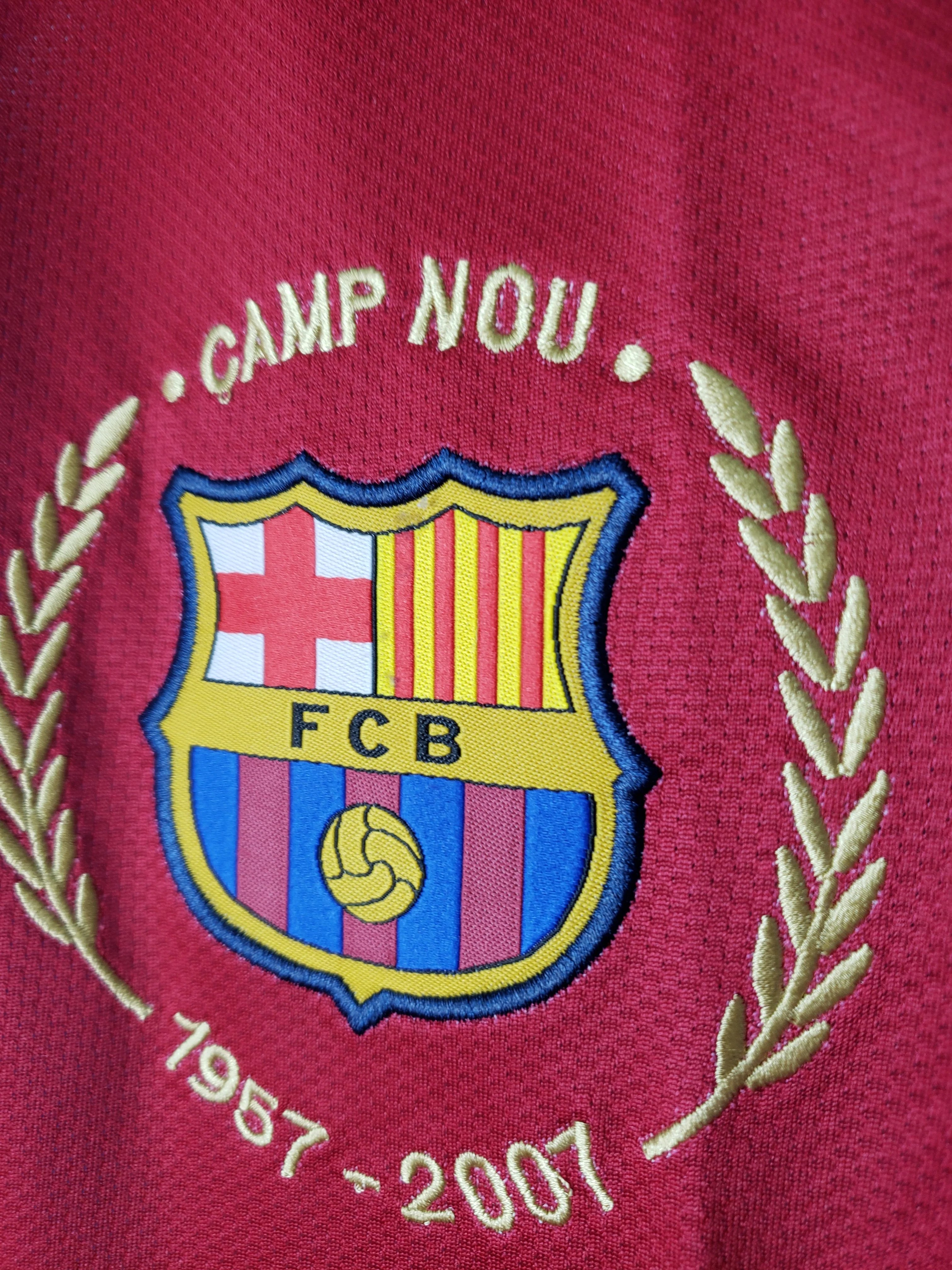 2007-08 Barcelona home Long Sleeve S-2XL - Image 3