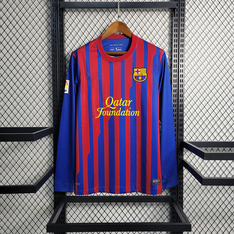 2011-12 Barcelona Home Long Sleeve S-2XL