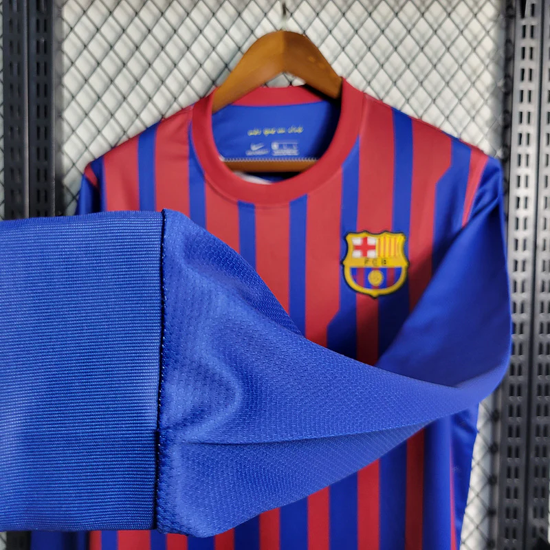 2011-12 Barcelona Home Long Sleeve S-2XL - Image 6