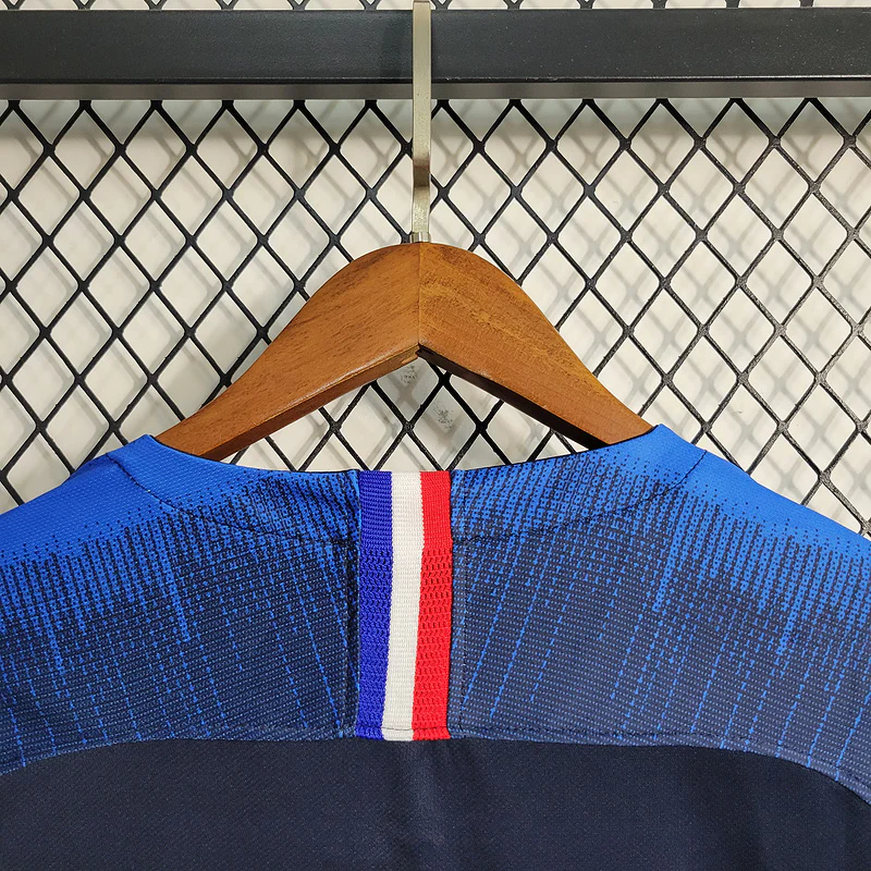 2018 World Cup France Home Long Sleeve Long Sleeve S-2XL - Image 4