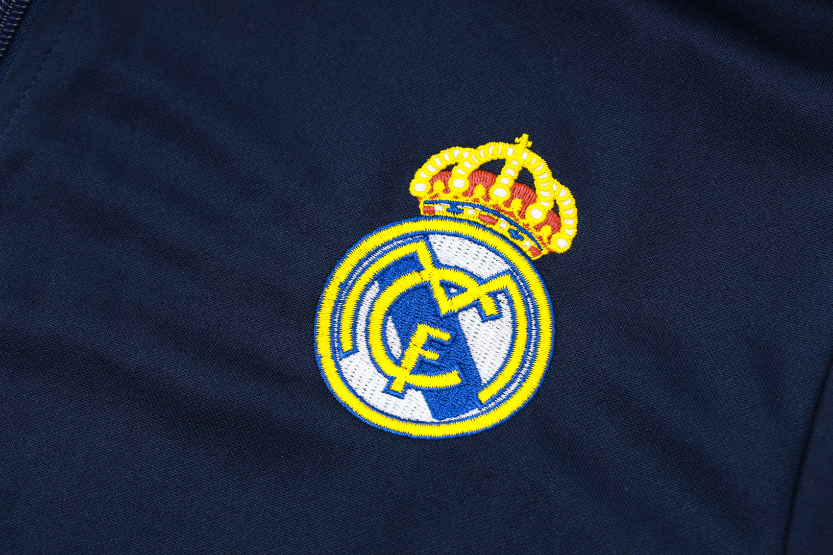 2024-25 Real Madrid Royal blue Training Suit Kit Long zipper S-2XL - Image 4