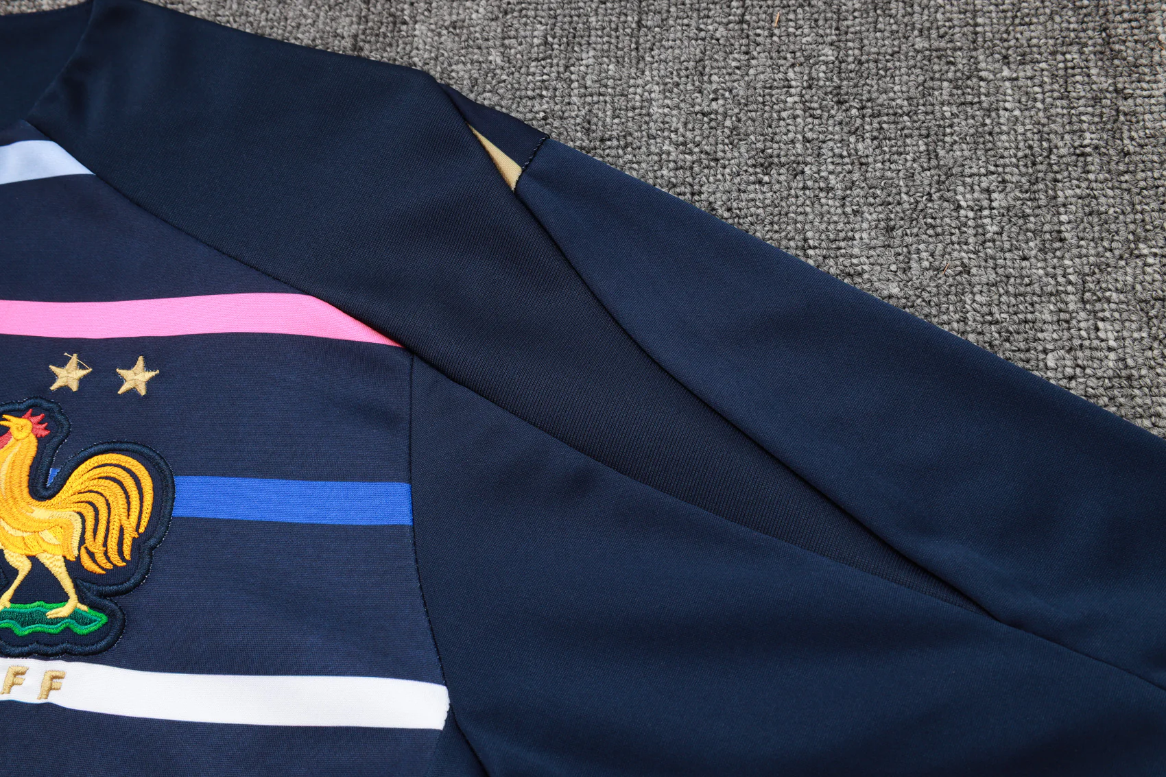 2024-25 French royal blue striped training suit S-2XL - Image 3