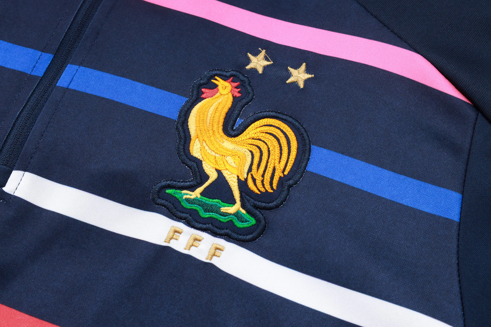 2024-25 French royal blue striped training suit S-2XL - Image 4