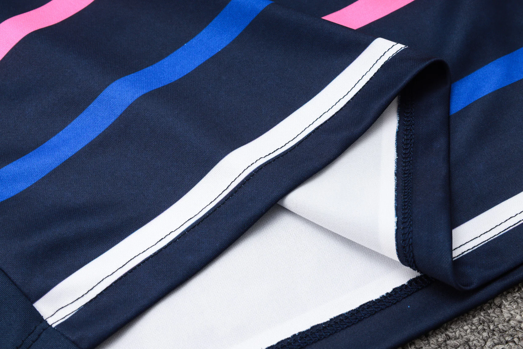 2024-25 French royal blue striped training suit S-2XL - Image 8