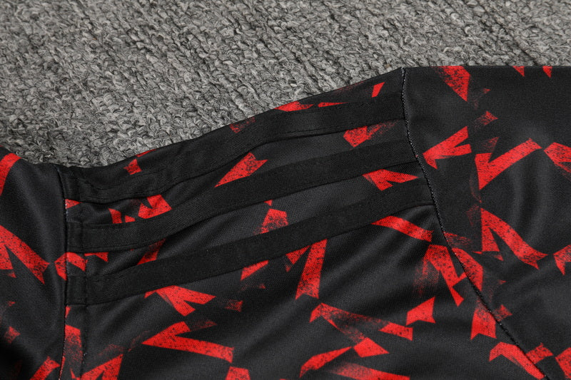 2024-25 Manchester United red and black Training Suit Kids Size 10-18 - Image 7