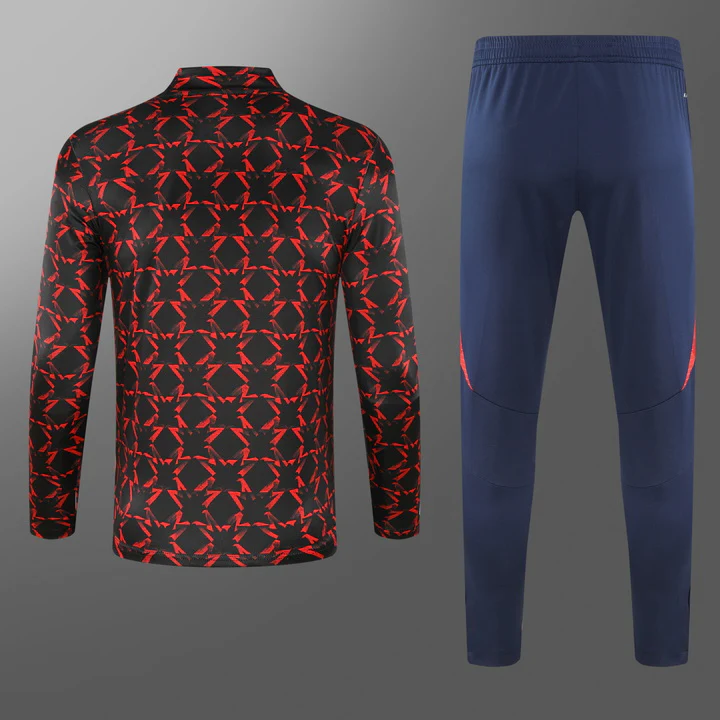 2024-25 Manchester United Red and Black Training Suit S-2XL - Image 2