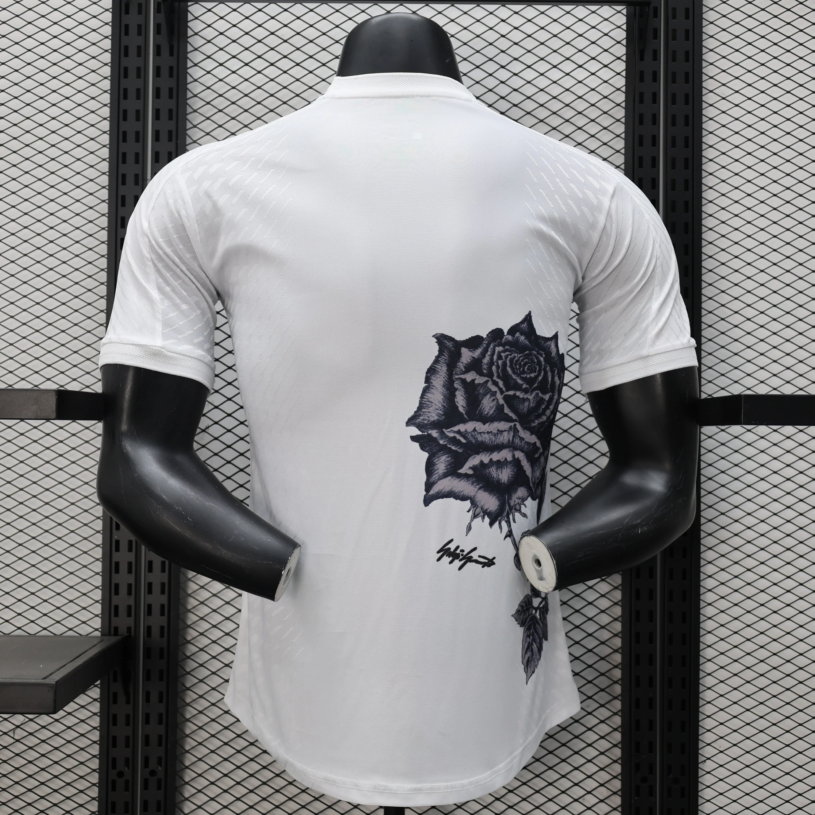 2024-25 Real Madrid Y3 White Rose Player Size S-2XL - Image 2