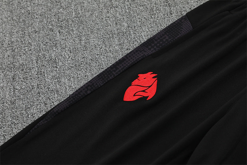 2025-26 AC Milan Black Training Suit Adults Or Children - Image 8