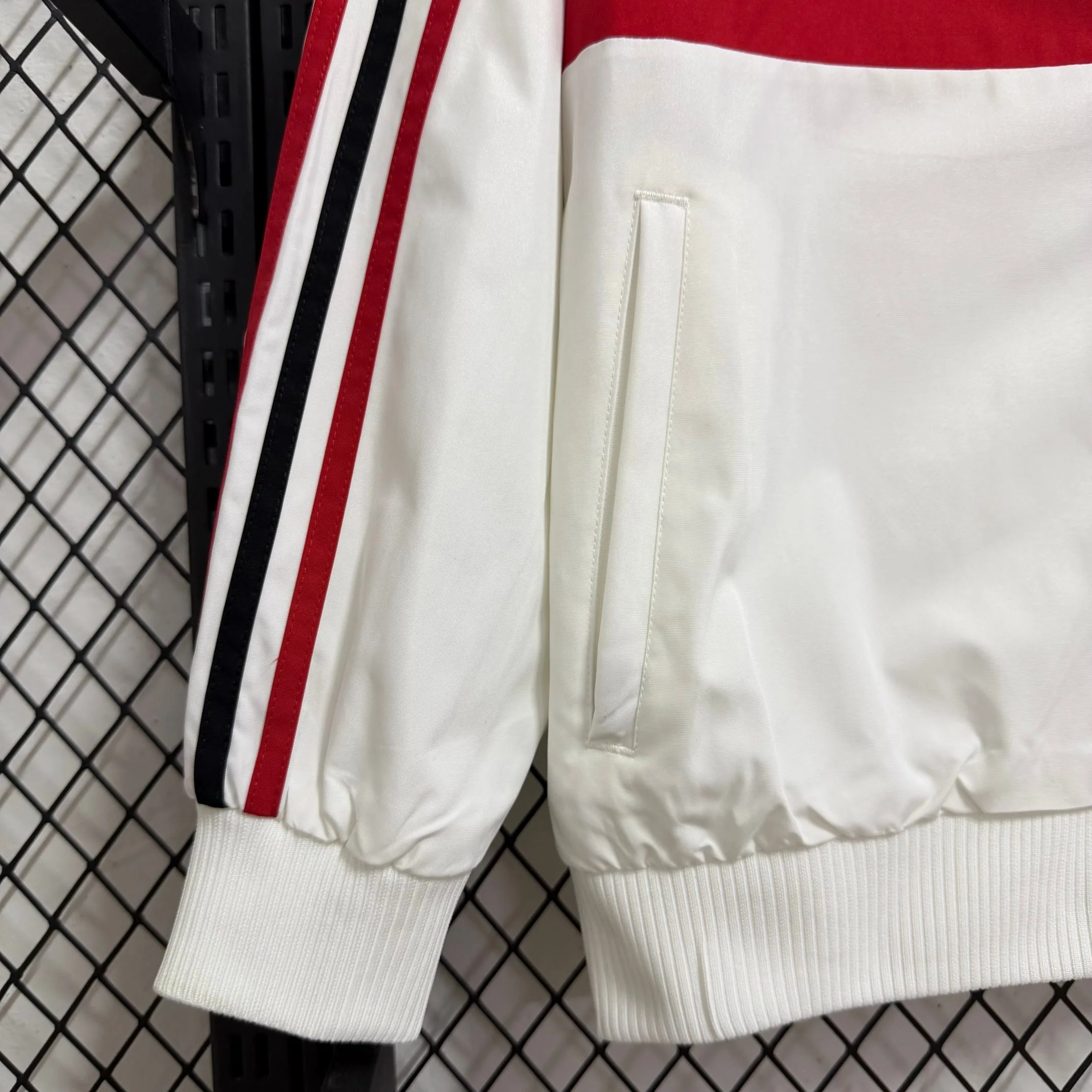 2025-26 AC Milan White Retro Casual Waterproof Windbreaker S-2XL - Image 5