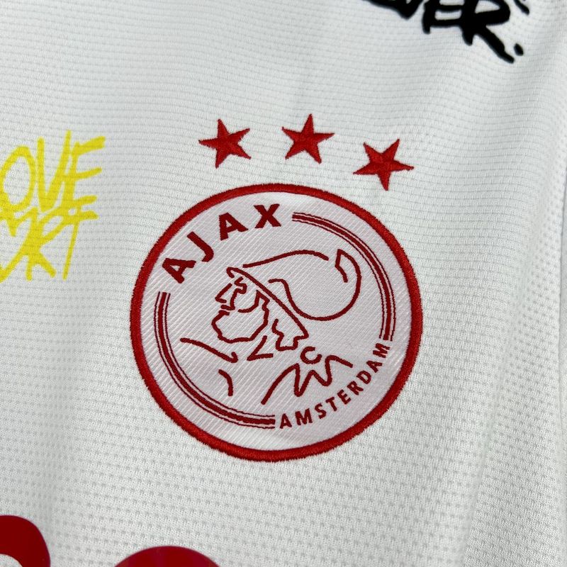 2025-26 Ajax Amsterdam Bob Marley 40th White S-2XL - Image 3