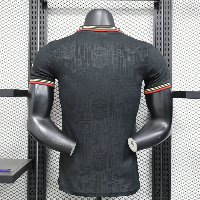 2025-26 Arsenal Polo Black Player S-2XL - Image 2
