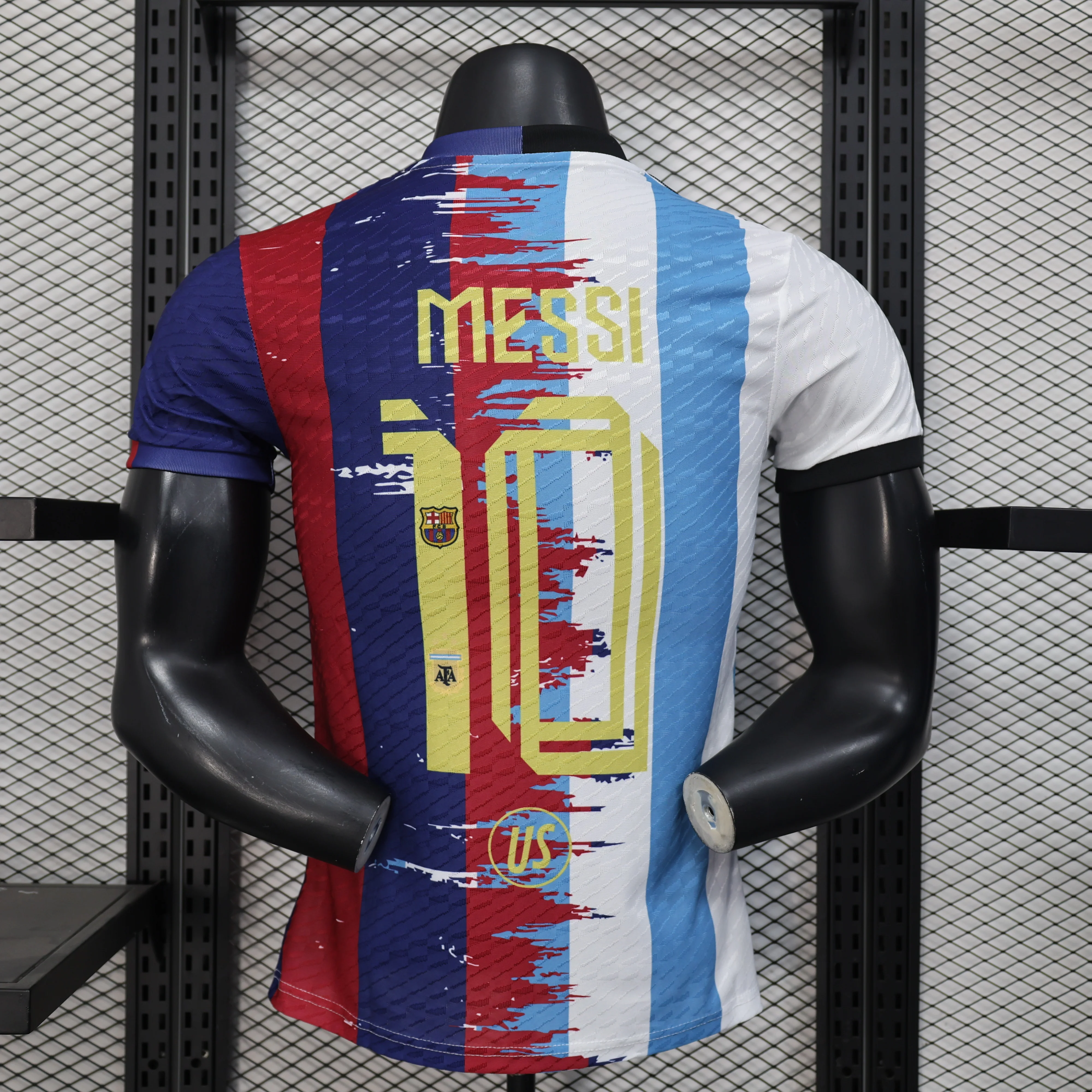 2025-26 Argentina-Barcelona 10 Messi Player Size S-2XL - Image 2