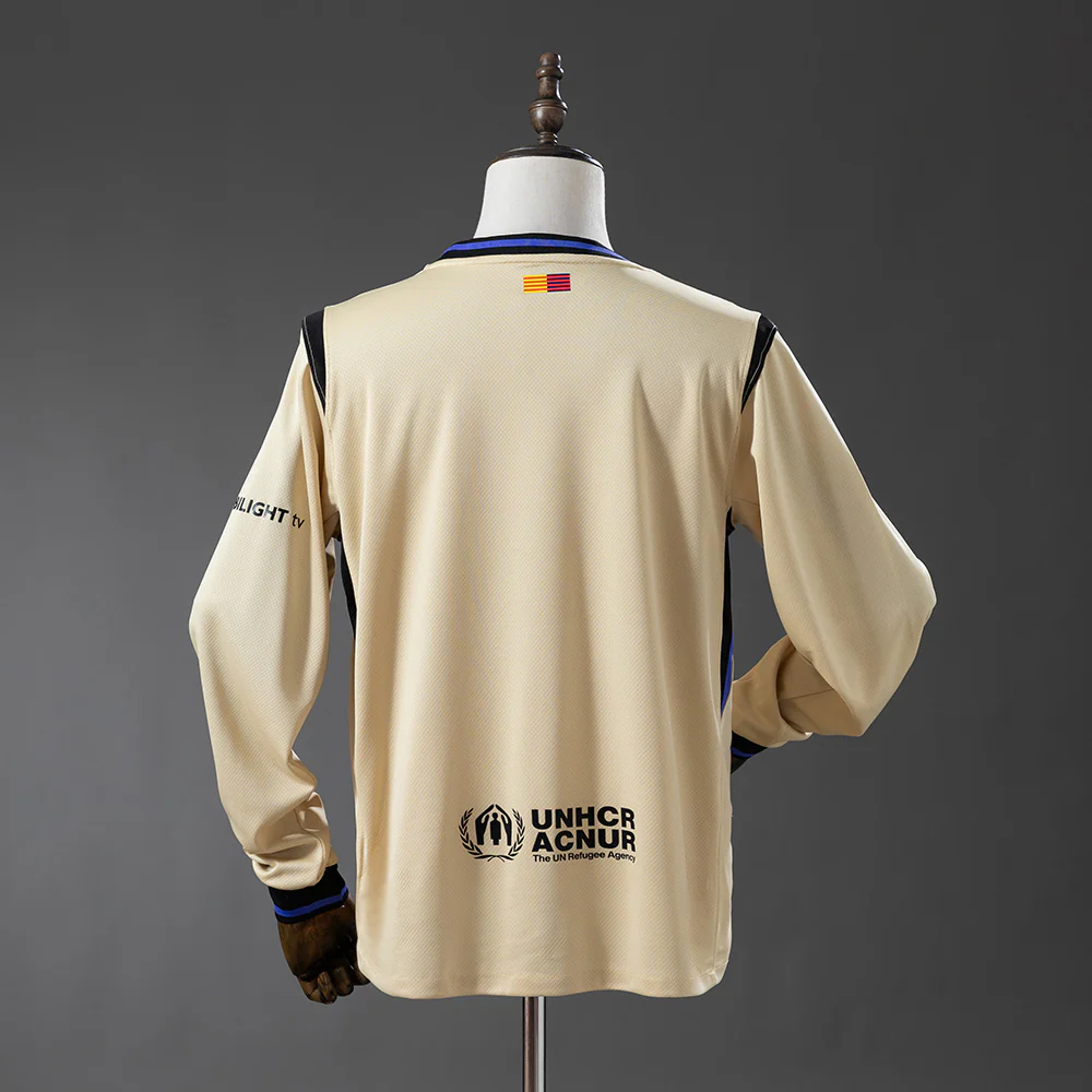 2025-26 Barcelona Away long sleeved S-2XL - Image 2