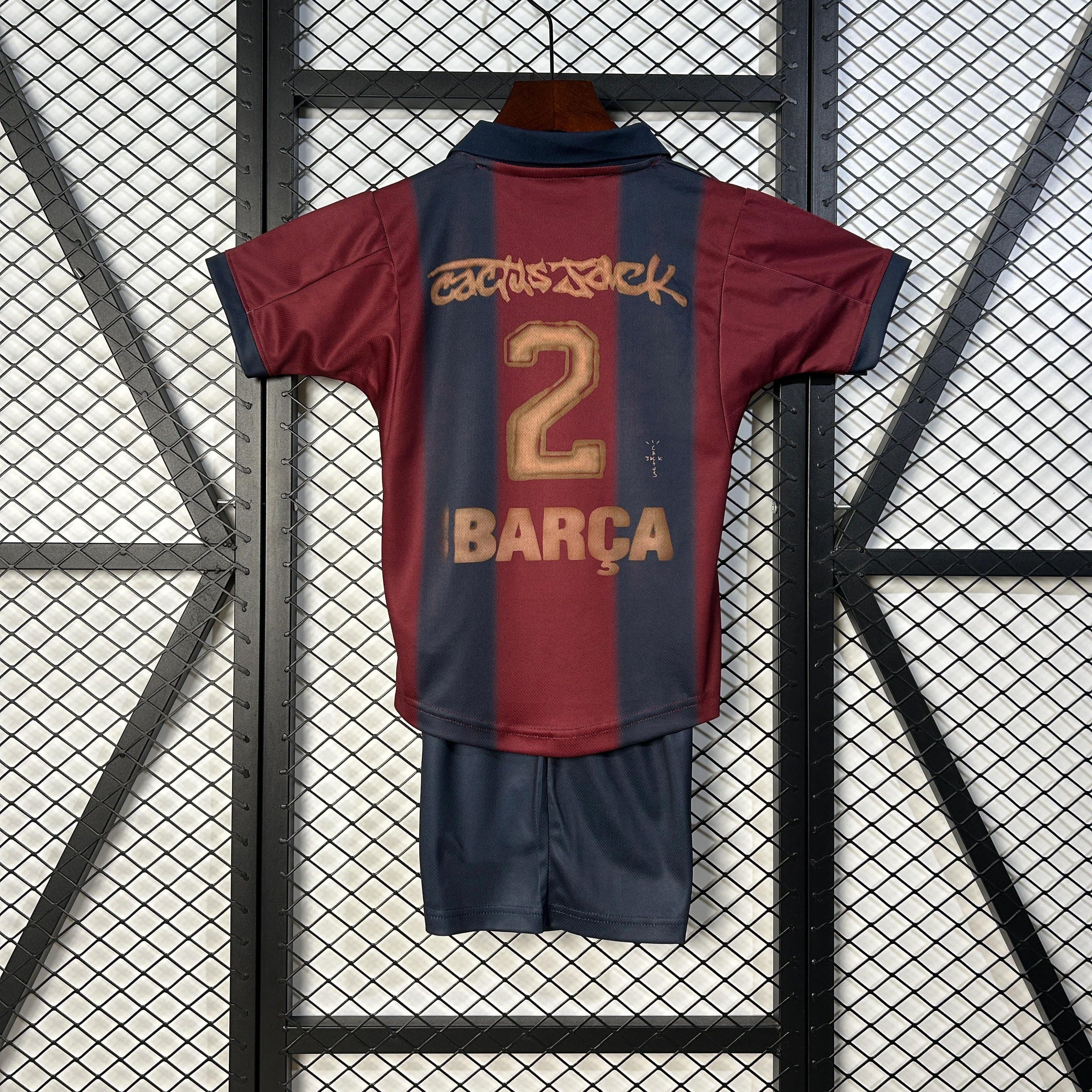 2025-26 Barcelona Camp Nou With Name (2 Cactus Jack) KIDS 16-28 - Image 2