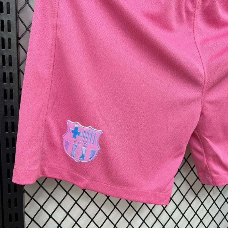 2025-26 Barcelona Special Pink Shorts S-2XL - Image 3