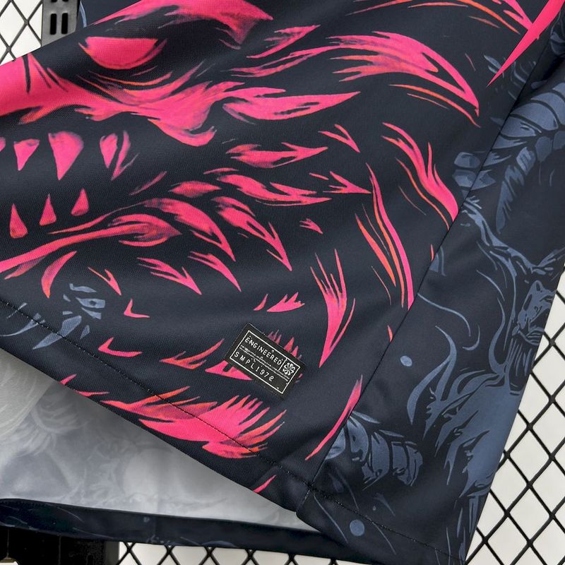 2025-26 Barcelona Special Black Pink Dragon S-2XL - Image 3