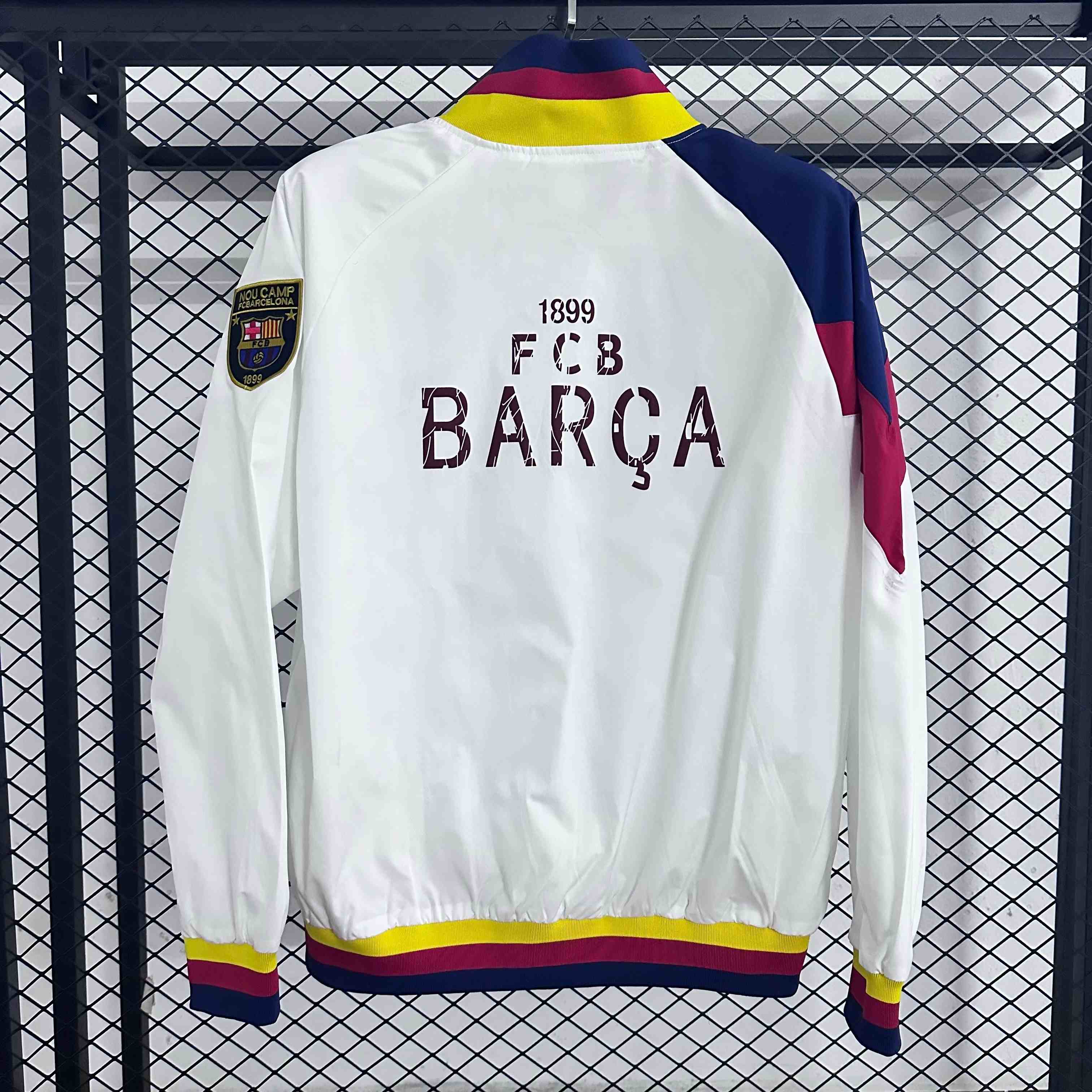 2025-26 Barcelona Waterproof Jacket Embroidered Windbreaker S-2XL - Image 2