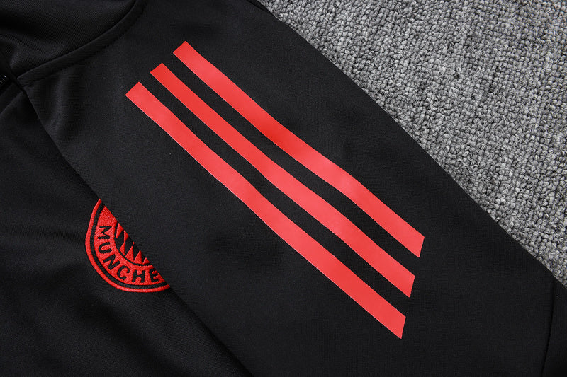 2025-26 Bayern Munich Black-Red Training Suit S-2XL - Image 12