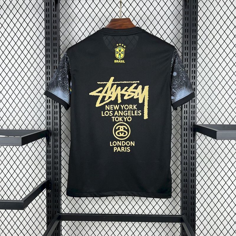 2025-26 Brazil Stussy Black Special Edition S-2XL - Image 2