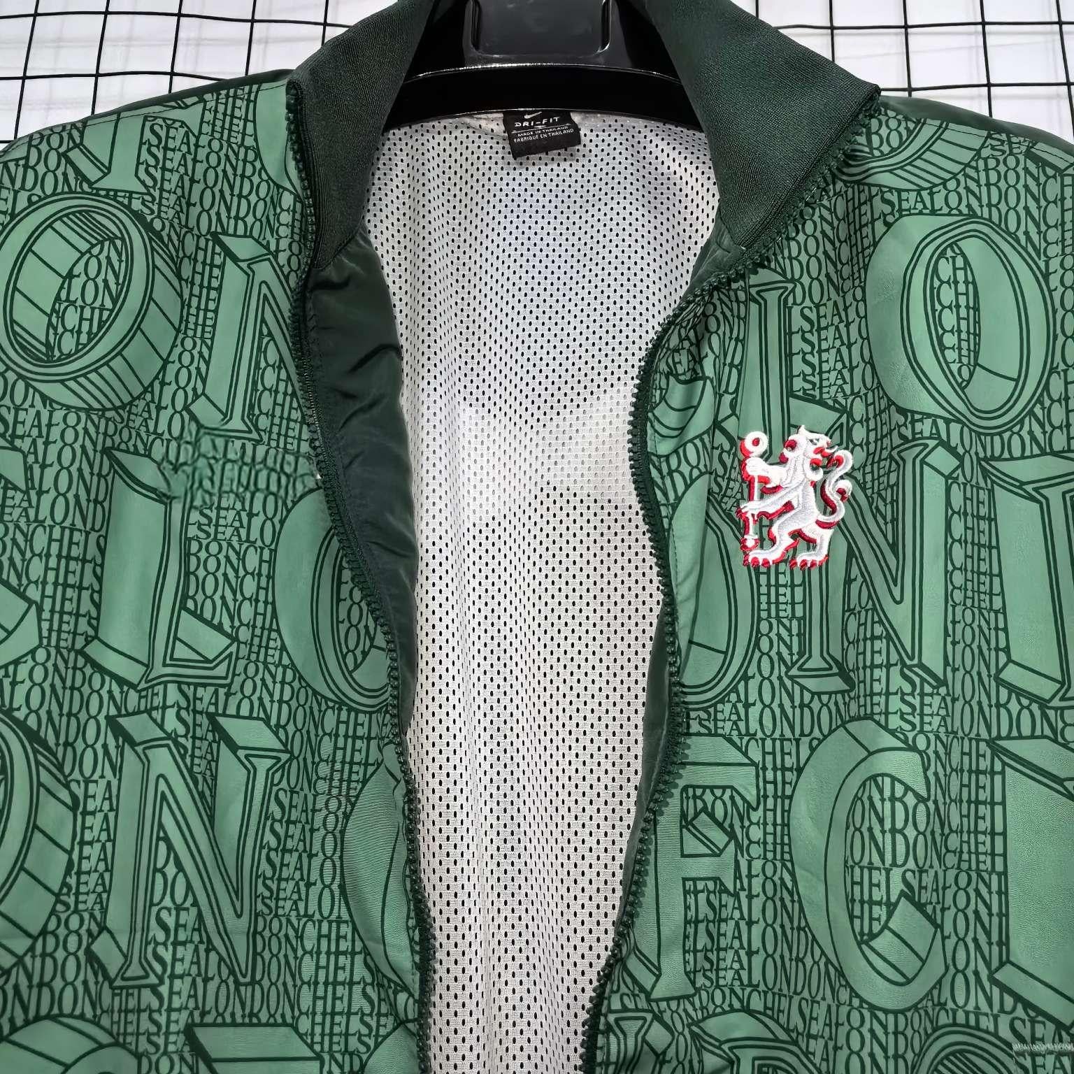 2025-26 Chelsea Green Waterproof Windbreaker S-2XL - Image 4