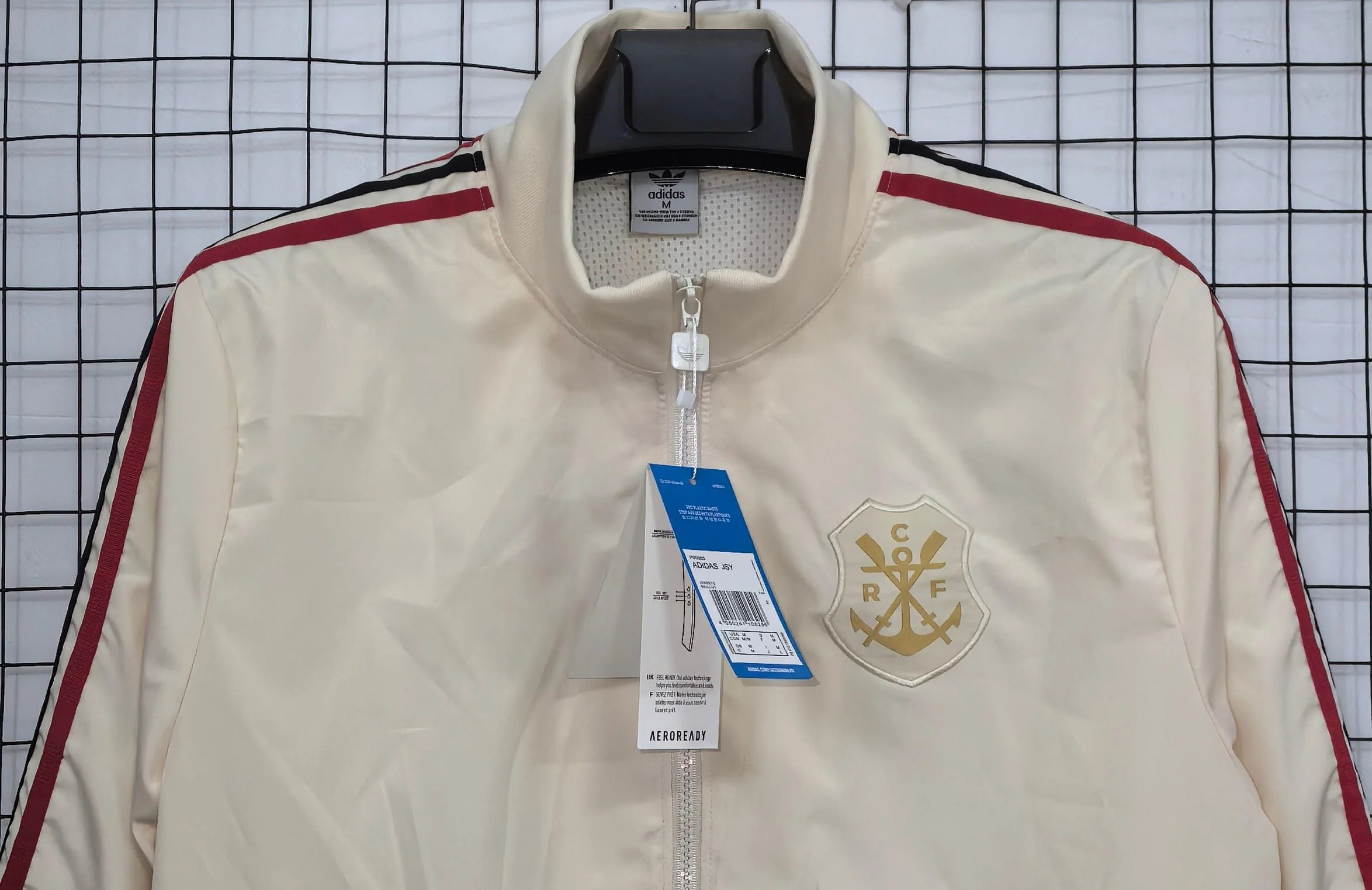 2025-26 Flamengo Beige Waterproof Windbreaker S-2XL - Image 3
