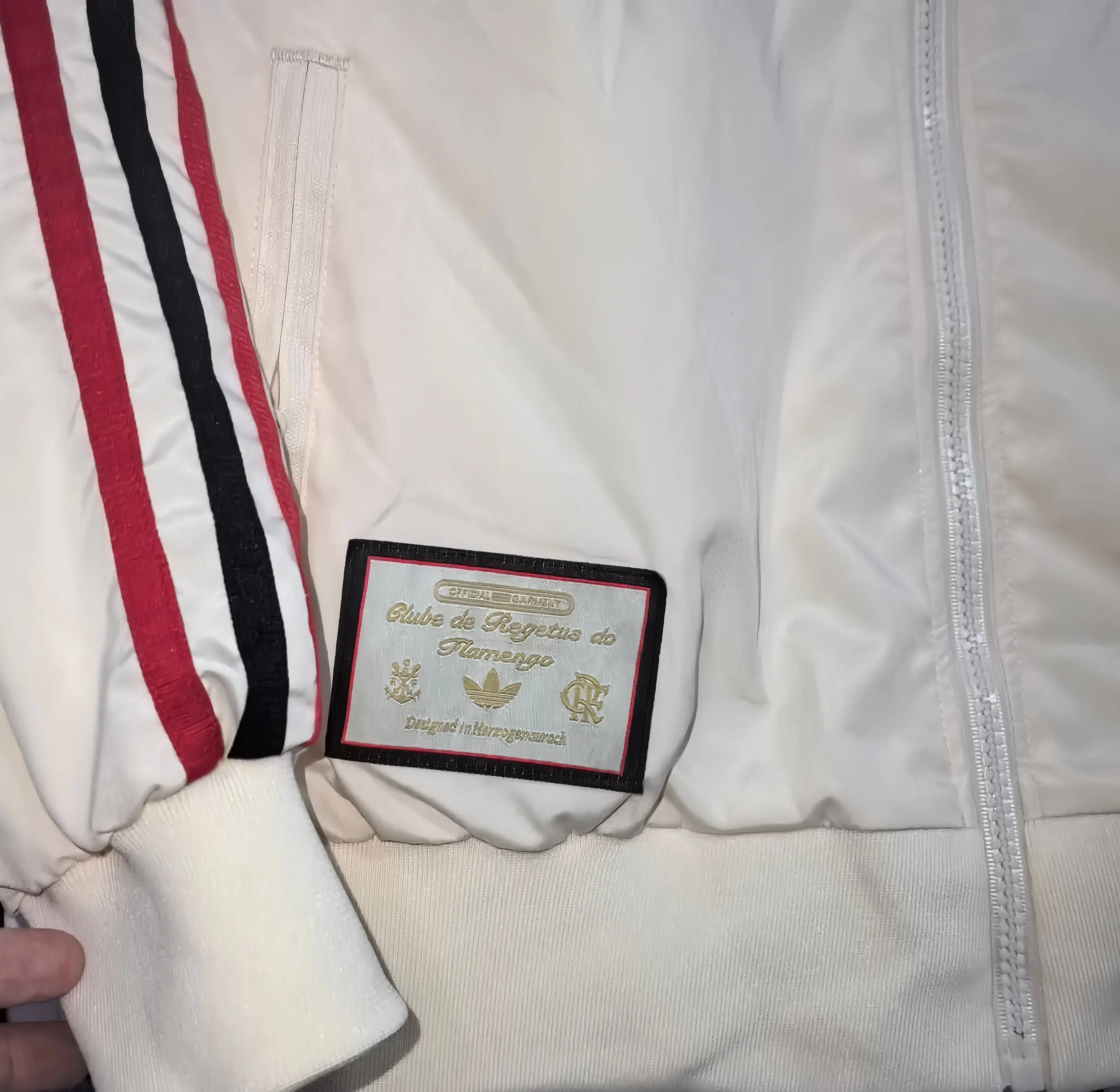 2025-26 Flamengo Beige Waterproof Windbreaker S-2XL - Image 6
