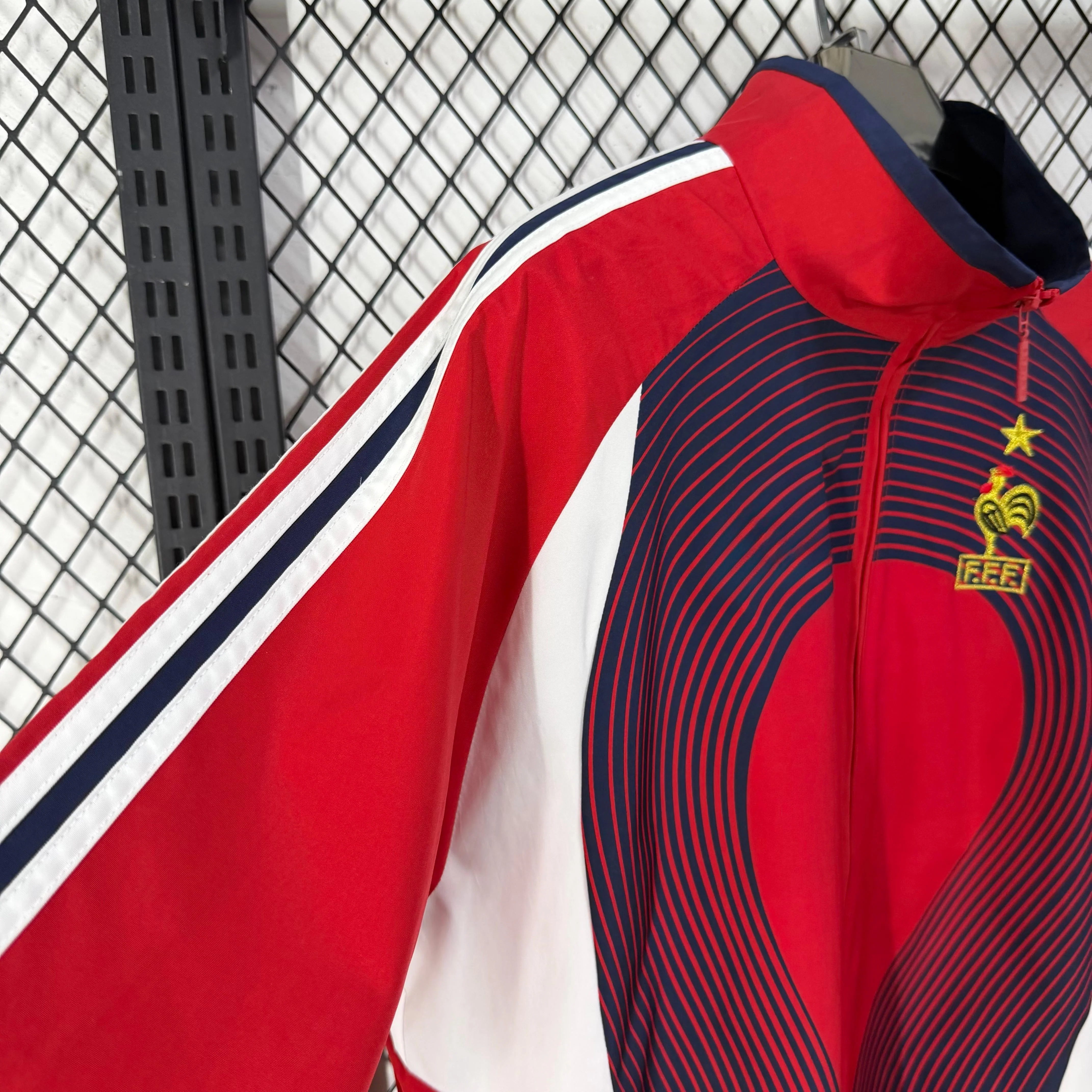 2025-26 France Team Classic Red Casual Training Windbreaker S-2XL - Image 4