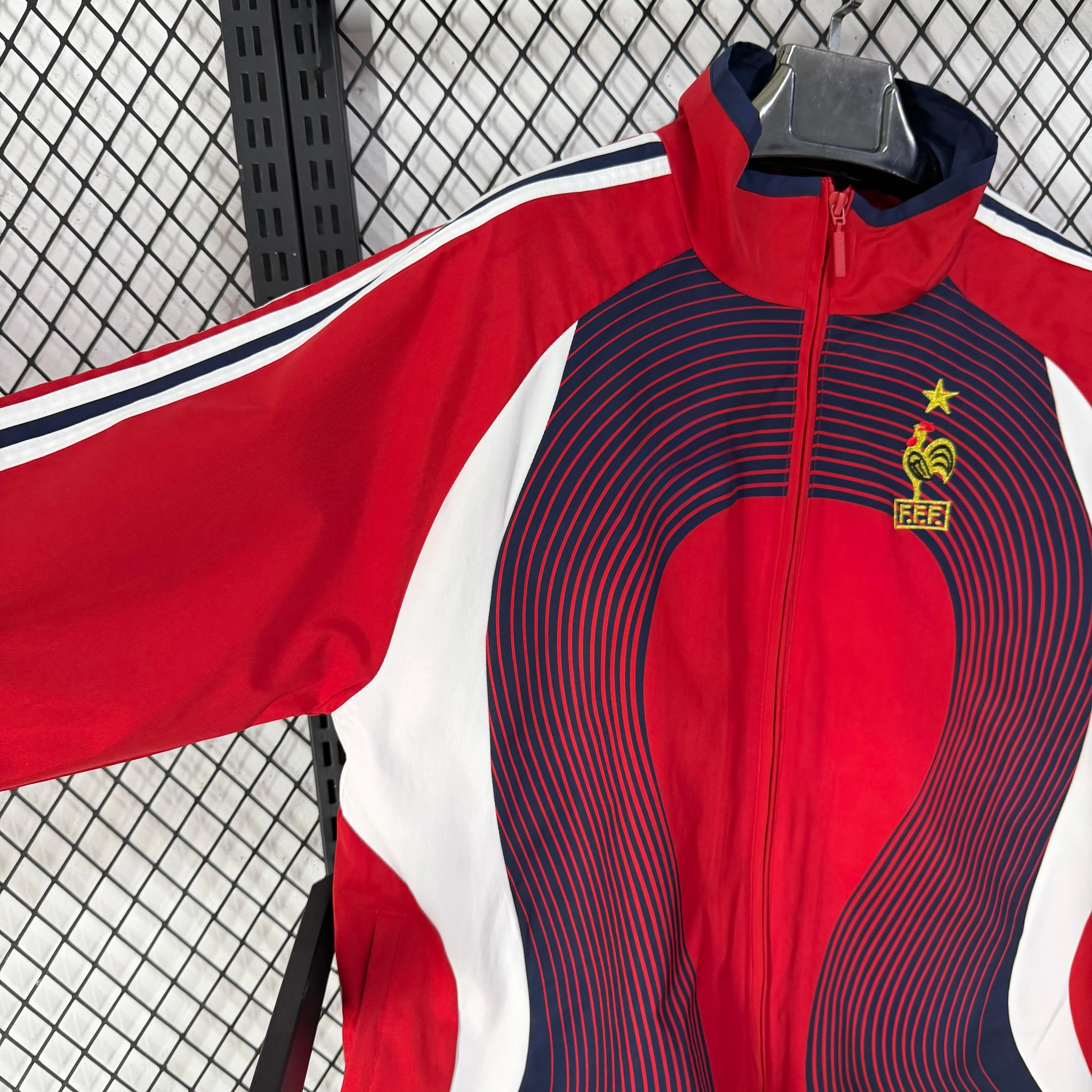 2025-26 France Team Classic Red Casual Training Windbreaker S-2XL - Image 8