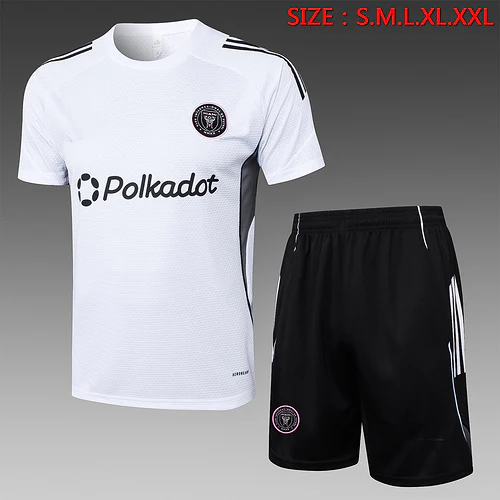 2025-26 Miami Short-sleeved shorts training suit S-2XL