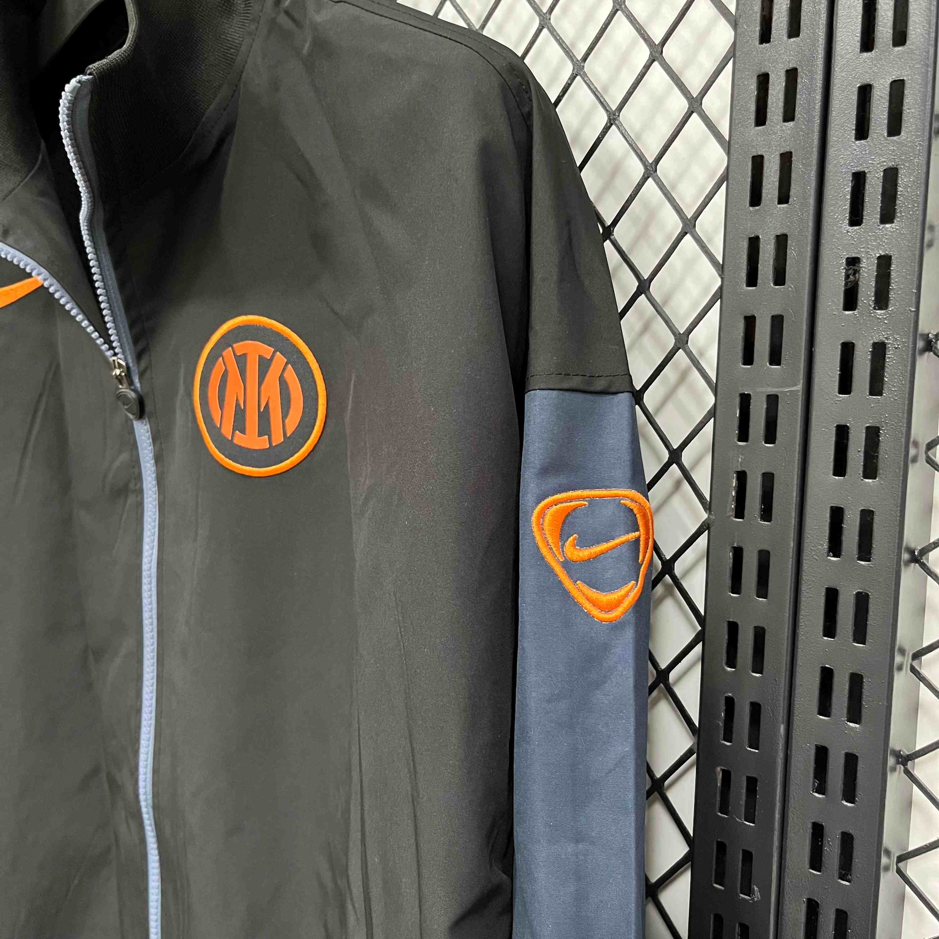 2025-26 Inter Milan black and grey waterproof Windbreaker S-2XL - Image 3