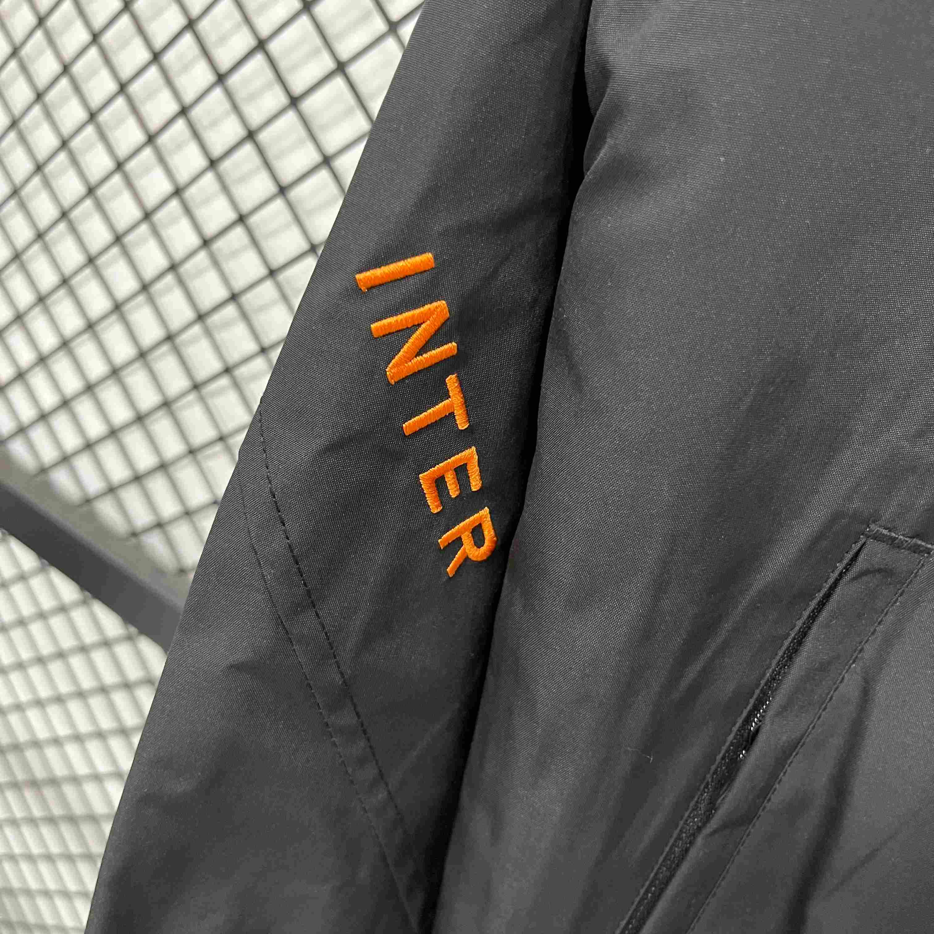 2025-26 Inter Milan black and grey waterproof Windbreaker S-2XL - Image 6