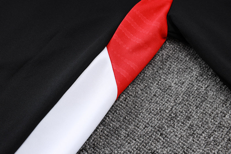 2025-26 Bayern Munich Black-Red-White Adult long pull training suit S-2XL - Image 4