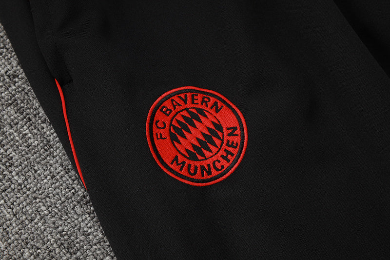 2025-26 Bayern Munich Black-White Adult long pull training suit S-2XL - Image 10
