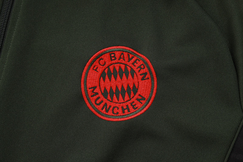 2025-26 Bayern Munich Black-White Adult long pull training suit S-2XL - Image 24