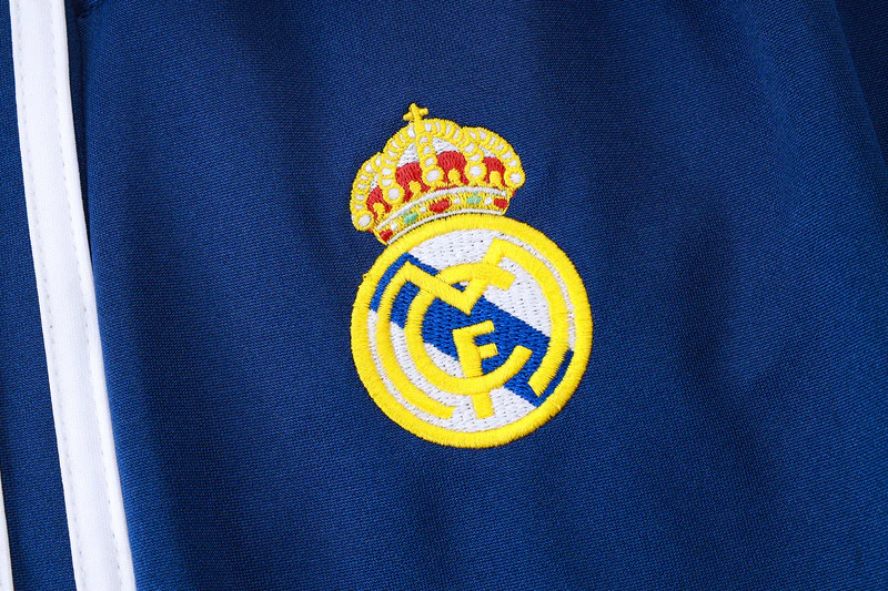 2025-26 Real Madrid Blue Adult long pull training suit S-2XL - Image 10
