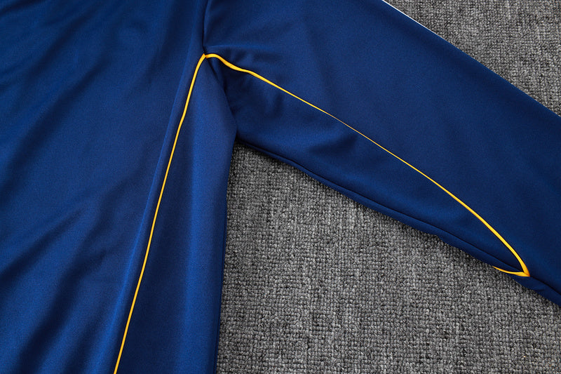 2025-26 Real Madrid Blue Adult long pull training suit S-2XL - Image 15