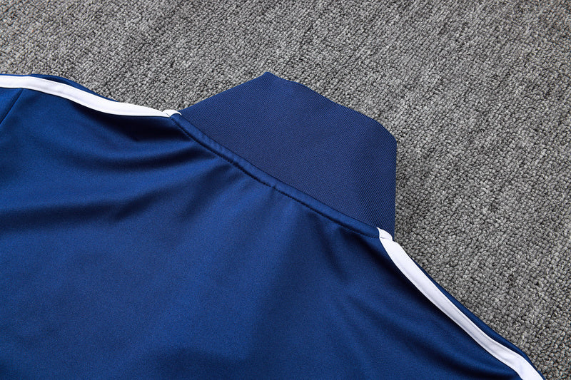 2025-26 Real Madrid Blue Adult long pull training suit S-2XL - Image 16