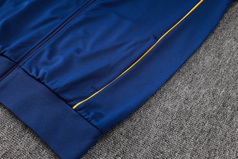 2025-26 Real Madrid Blue Adult long pull training suit S-2XL - Image 21
