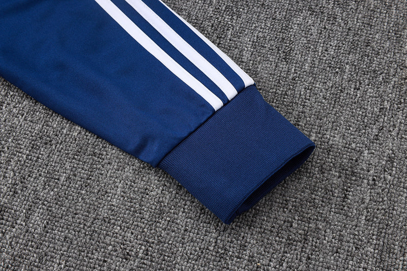 2025-26 Real Madrid Blue Adult long pull training suit S-2XL - Image 22