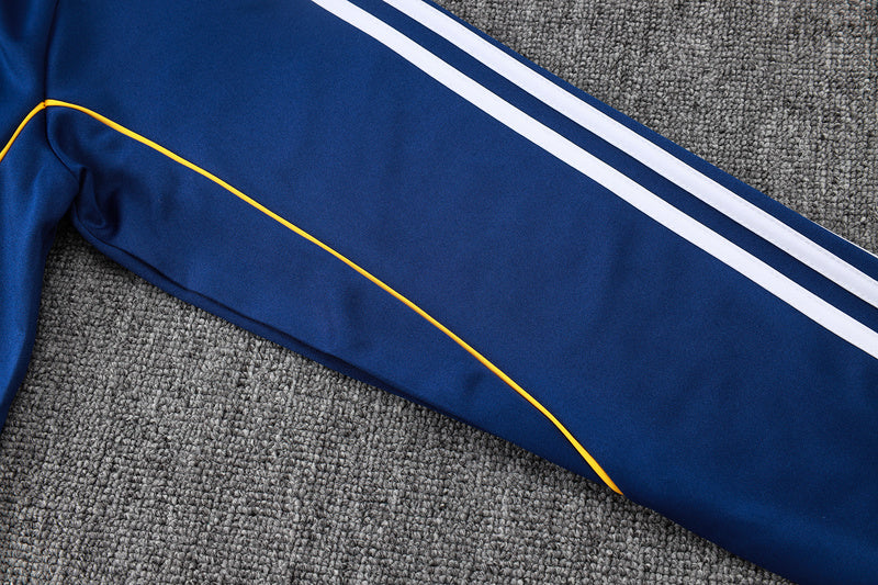 2025-26 Real Madrid Blue Adult long pull training suit S-2XL - Image 23